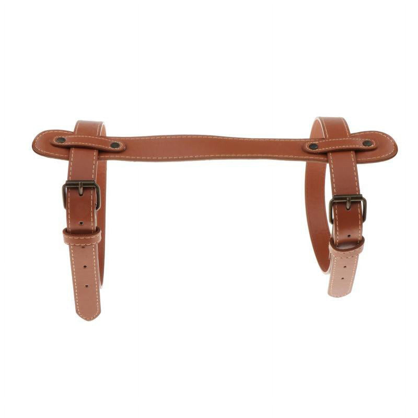 Outdoor Blanket Strap PU Leather Picnic Camping Motorcycle Bedroll