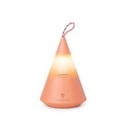 Outdoor Bluetooth speaker, IP67 waterproof, portable camping speaker, Bluetooth 5.3, TWS stereo, with camping light, suitable for camping and travel Red