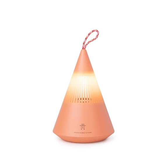Outdoor Bluetooth speaker, IP67 waterproof, portable camping speaker, Bluetooth 5.3, TWS stereo, with camping light, suitable for camping and travel,Red