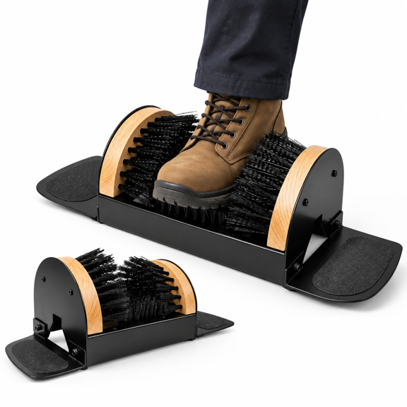 Outdoor Boot Scraper with Flaps for Heavy-Duty Shoe Cleaning