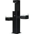 thumbnail image 1 of Outdoor Bottle Filling Station & Bi-Level Drinking Fountain, Black Powder Coat, 1 of 6