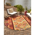 thumbnail image 1 of Outdoor Bounder Collection Area Rug Multi - 7'1" Round, 1 of 5