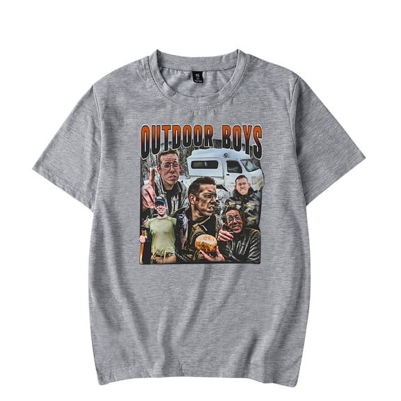 Outdoor Boys T-shirt Women Man Casual New Fashion Summer Short Sleeved Tee Clothing