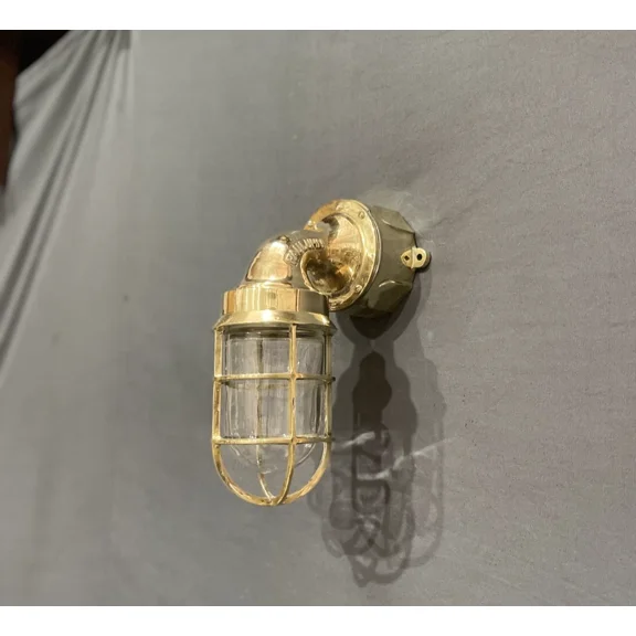 Outdoor Brass Wall Mount Light Sconce Fixture Junction