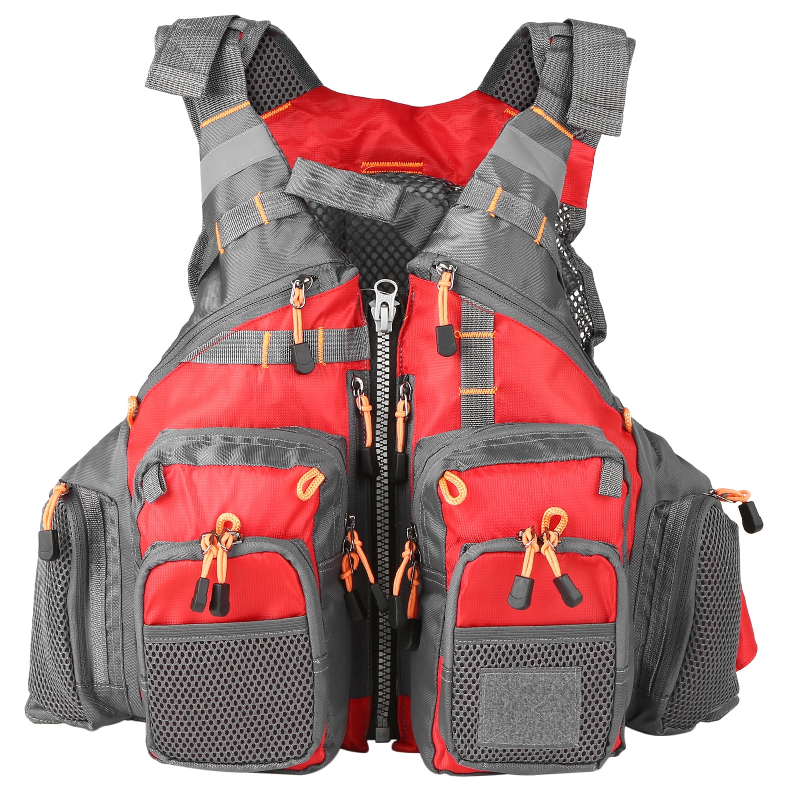 Outdoor Breathable Padded Fishing Superior 209lb Bearing Life Safety Jacket  Swimming Sailing Waistcoat Utility Vest Floatation Device 
