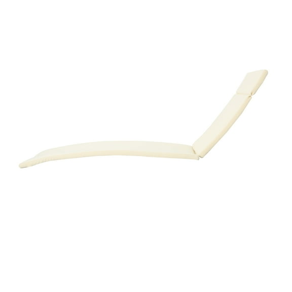 Outdoor Brown Wicker Adjustable Chaise Lounge with Cushion