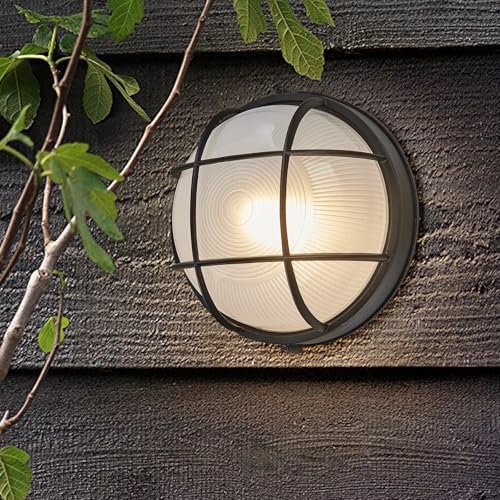 Outdoor Bulkhead Light 10 inch,Nautical Exterior Wall Light Fixture,E26-based Waterproof Wall Sconce,Inside Outside Farmhouse Lighting for Porch Garage Sauna Dock$$Tools & Hardware Other