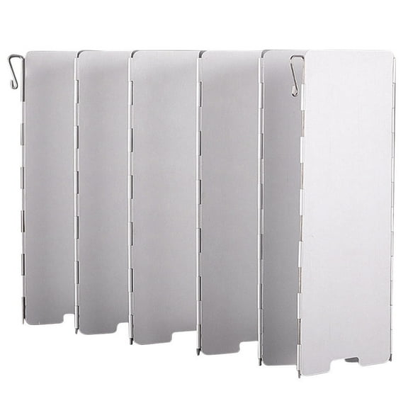 MERRYHAPY Foldable Lightweight Camping Stove Windscreen Aluminum Outdoor Cooking Gear for Hiking Backpacking