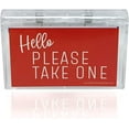 thumbnail image 1 of Outdoor Business Card Holder 10 Pack, Premium Acrylic with Spring Close Hinged Lid, Includes Take One Insert, Easy to Mount (10), 1 of 9