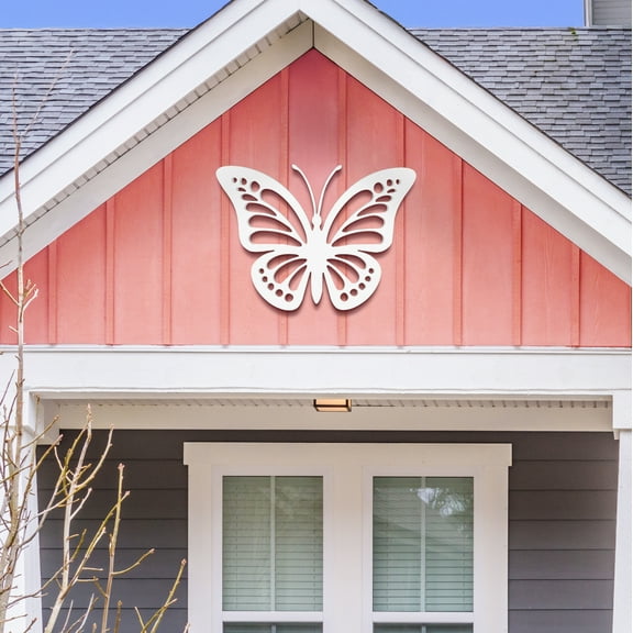 Outdoor Butterfly Wall Decor – PVC Butterfly Hanging Sculpture for Garden Yard, Patio, Shed, Fence, Balcony, Weatherproof Inside Outside Sign, 2 Foot