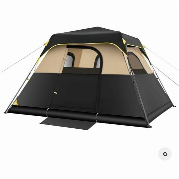 Outdoor C4/C6 Pro Instant Cabin Tent 4/6 Person Portable Waterproof with Removable Canopy, Windproof, and High-Quality Materials Camping Equipment Spacious Interior