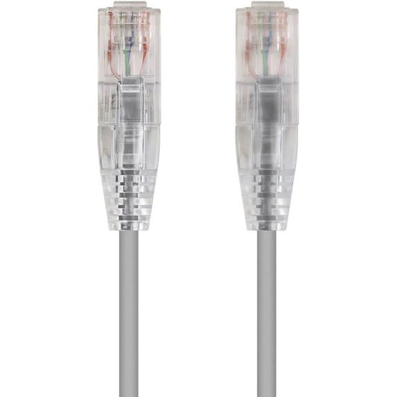 Outdoor CAT5E (Cat 5e) LAN Network Ethernet Cable, Solid Copper 24AWG 4-Pair UTP, Strain Relief Boots, RJ45 Gold Plated Connectors, CMX Rated, UL ETL, Made in USA (55 ft Gray)
