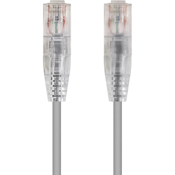 PHATSAT Outdoor CAT5e Ethernet Cable, Solid Copper 24AWG UTP, RJ45 Gold-Plated Connectors with Boots, CMX Rated, UL ETL, Made in USA (40 ft, gray)