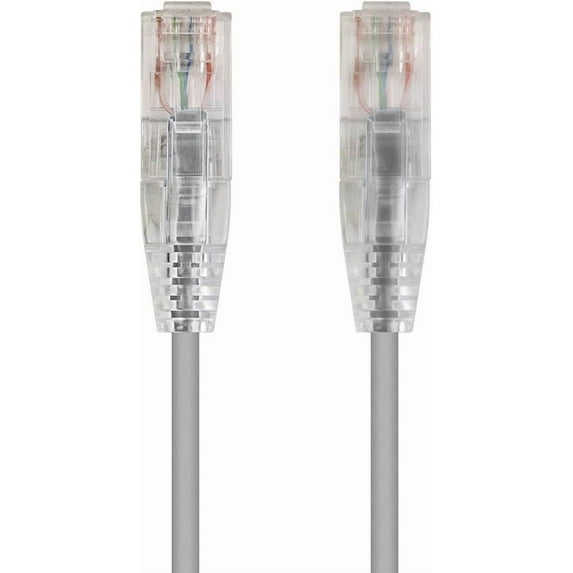 PHATSAT Outdoor CAT5e Ethernet Cable, Solid Copper 24AWG UTP, RJ45 Gold-Plated Connectors with Boots, CMX Rated, UL ETL, Made in USA (15 ft, gray)