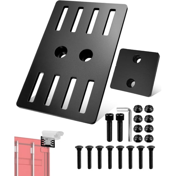 Outdoor Camera Mounting Platform for Shipping Containers Heavy Duty Steel Bracket, No-Drill Installation, Adjustable Rail System Adjustable Rails for Cameras/Lights/Ladders (1-Pack)