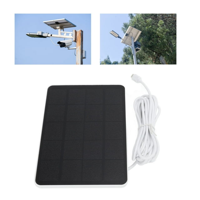 5V 4W Outdoor Camera Solar Charger, Surveillance Camera Solar Panel