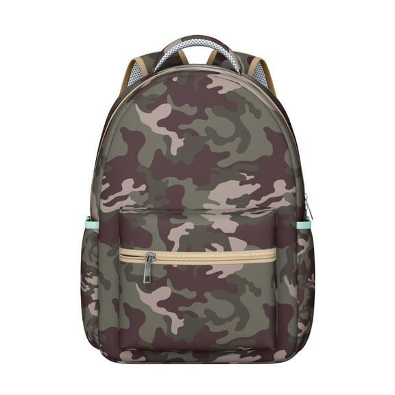 Outdoor Camo School Backpack Woodland Hunting Camouflage and Army Tactical Design Military Style Students Bag