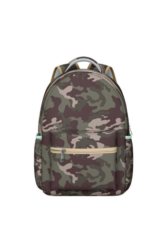 Outdoor Camo School Backpack Woodland Hunting Camouflage and Army Tactical Design Military Style Students Bag