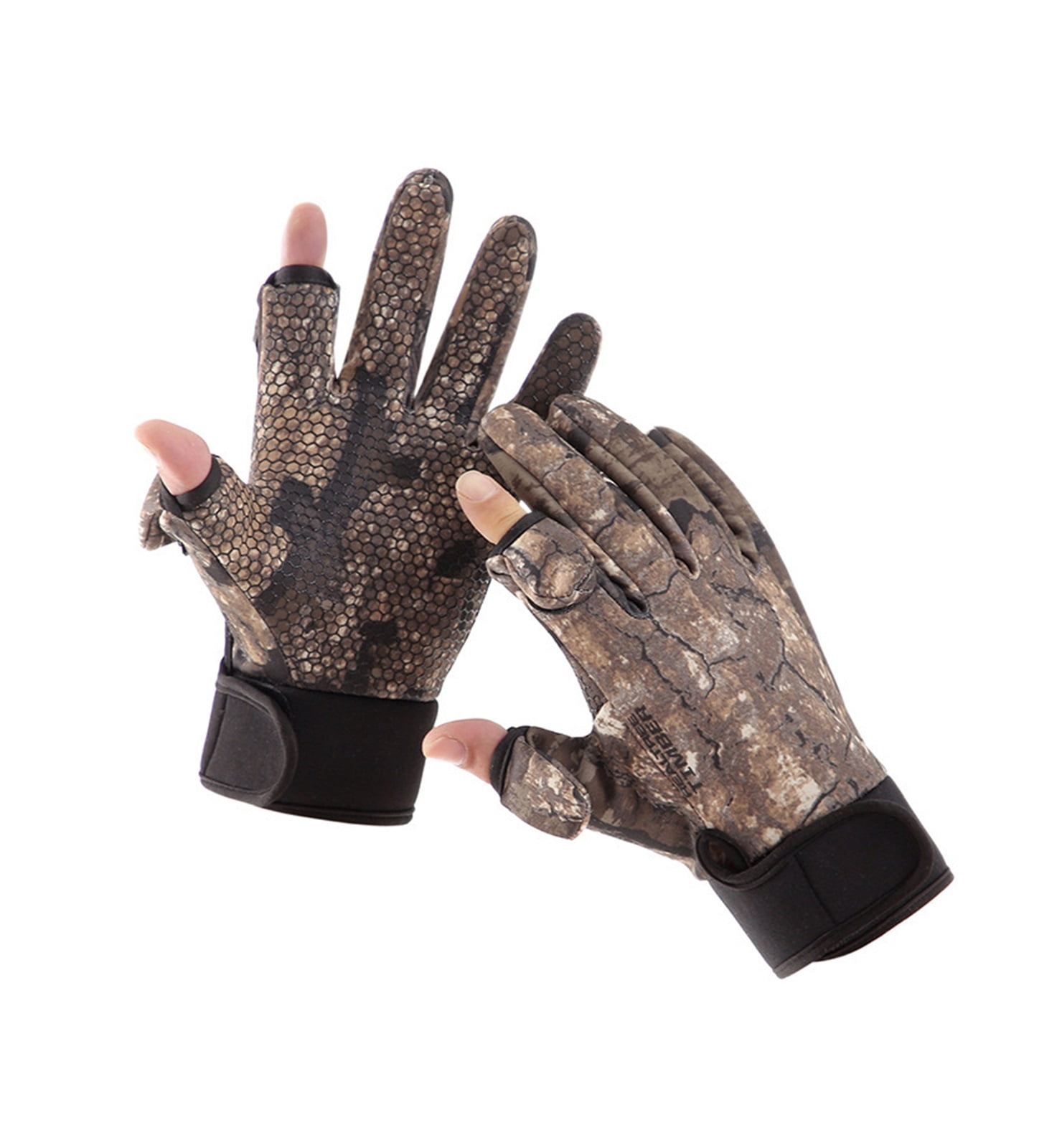 Outdoor Camouflage Hunting Gloves, Sports Ski Fishing Autumn Winter Warm Gloves ,Flexible and Comfortable