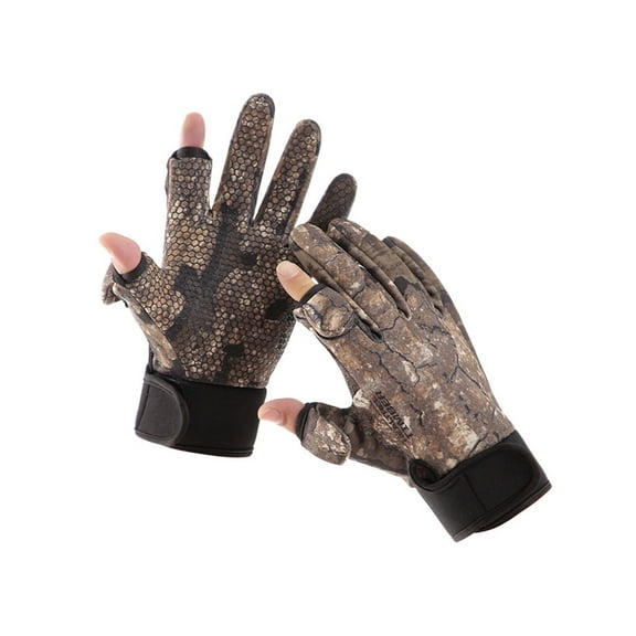 Outdoor Camouflage Hunting Gloves, Sports Ski Fishing Autumn Winter Warm Gloves ,Flexible and Comfortable