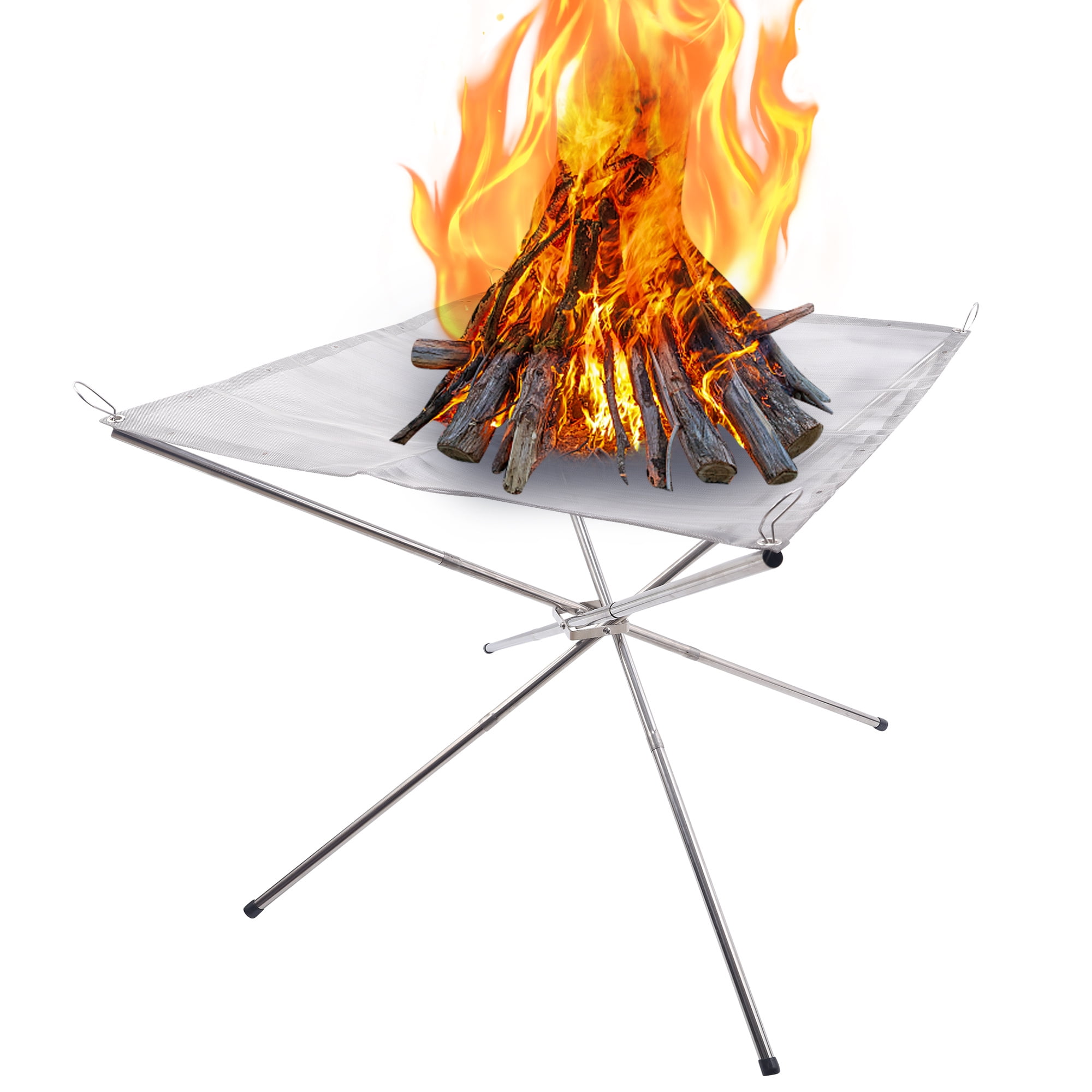Outdoor Campfire Rack Portable Campfire Rack Foldable Bonfire Rack ...