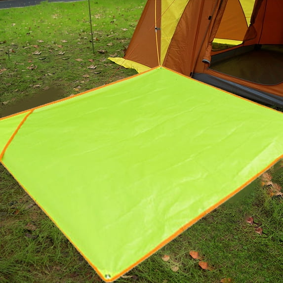 Outdoor Camping Awning Rain Fly Tarp Multipurpose Ground Mat - Polyester Waterproof Shelter for Picnic Beach Hiking - Compact Portable Sun Shade Canopy for Tent Floor