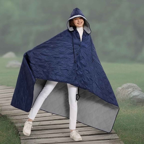 Outdoor Camping Blanket, Fleece Waterproof Stadium Blanket with Portable Bag, Lightweight for Cold Weather, Sports, Pet, Beach, Picnic, Stadium, Travel, Car