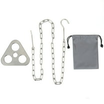 Outdoor Camping Camping Stainless Steel Tripod Bracket Hanging Pot Portable Picnic Bonfire Rack Grill-Grey