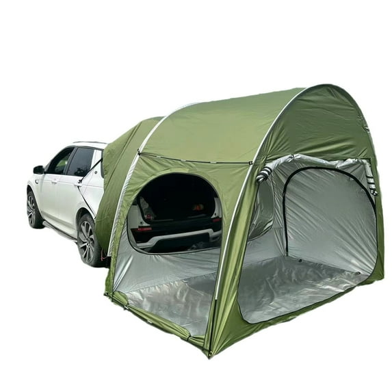 Outdoor Camping Car Tent Self-Driving Sunshade Quick-Opening SUV Rear Arch Tent Green 2000-3000mm Waterproof 6kg