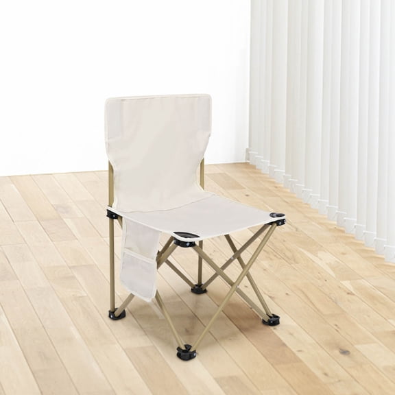 Outdoor Camping Chair, Foldable Lightweight Design, Metal Frame Construction, Comfortable Curved Backrest, Non-Slip Foot Caps, Portable Seat for Fishing, Picnics, Beach, Outdoor Events