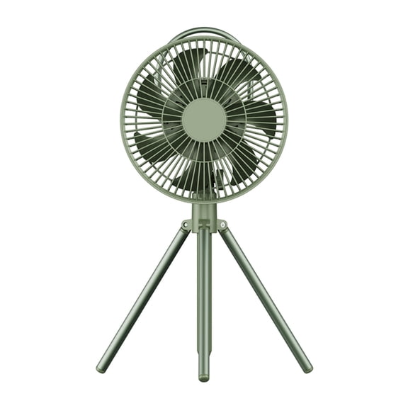 Outdoor Camping Fan 3 in 1 Stand Ceiling Fan 10000mAh Rechargeable 5-Gear Winds 3 Light Effects Tent Fans Head-shaking