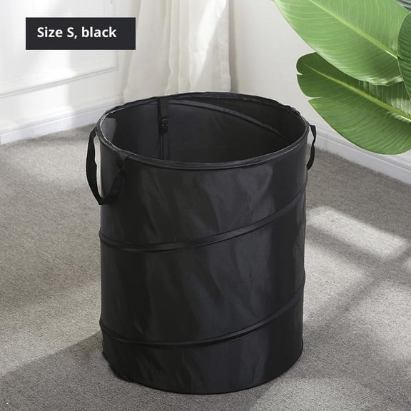 Outdoor Camping Foldable Trash Can Portable Garden Leaf Garbage Bag Collapsible Storage Bin with Handle