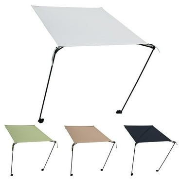 Outdoor Camping Folding Chair Canopy Beach Chair Awning Folding Chair Accessory White Fangkenuo