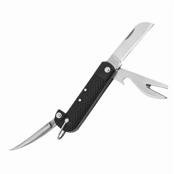 Outdoor Camping Folding Cutlery Set Stainless Steel Spoon Fork Knife Bottle Opener Multitool Portable Hiking Travel Tableware Kit