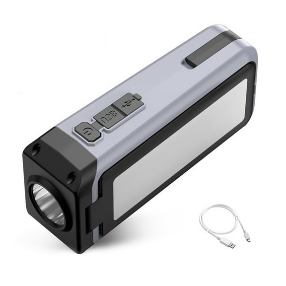 Outdoor Camping Folding Work Light Portable Flashlight Power Bank 1200mAh