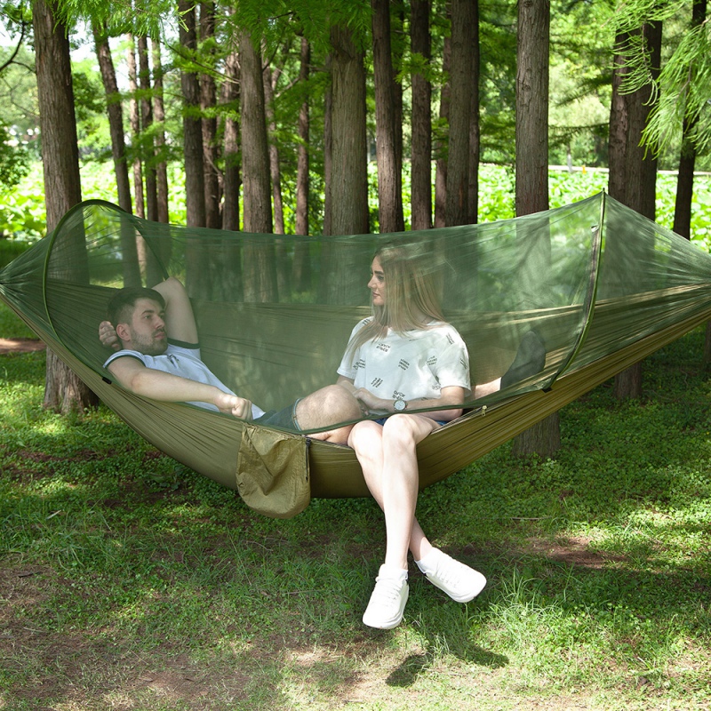 Outdoor Camping Hammock Tent with Net Hanging Parachute