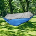 thumbnail image 1 of Outdoor Camping Hanging Bed with Mosquito Net, Army Green Nylon, 250x120cm, Lightweight 600g, Easy Install, for Camping, Dining, Gatherings, 1 of 9