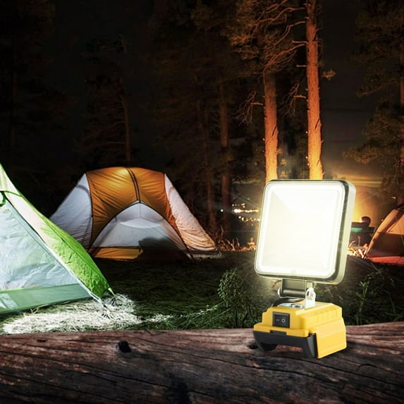 Outdoor Camping Light - 4 Inch TYP C Portable LED Lamp Compatible with 18V Lithium Battery Ideal for Hiking Adventure and Emergency Use