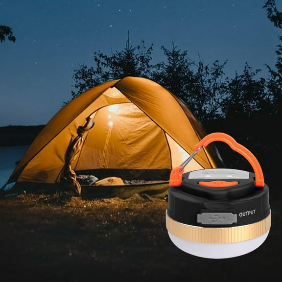 Outdoor Camping Light USB Rechargeable LED Lantern | 4 Modes: Strong, Warm, Red, Flash | Hook & Magnet | IP44 Waterproof | 1800mAh Battery | Compact 6.5x6.5cm | 1 Pack