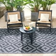 thumbnail image 1 of Outdoor Camping Mats Rugs Reversible Waterproof RV Deck Porch Plastic Rugs Black-Grey 4x6 Feet, 1 of 7