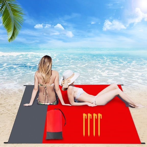 Portable Outdoor Folding Mat for Camping Beach Picnic and Hiking Adventures with Coordinated Design