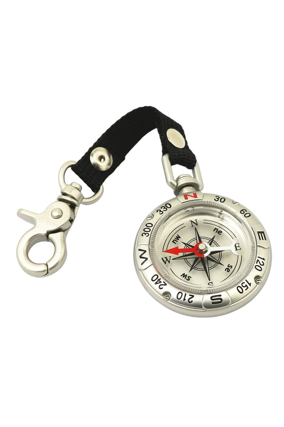 Outdoor Camping Pocket Compasses Keychain Zincs Alloy Pocket Compasses With Lanyard Keychain Portable Navigation Tool