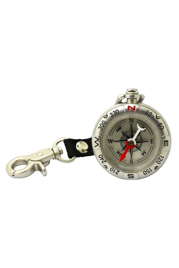 Outdoor Camping Pocket Compasses Keychain Zincs Alloy Pocket Compasses With Lanyard Keychain Portable Navigation Tool