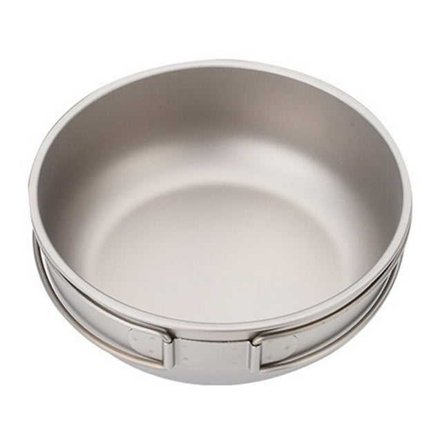 Outdoor Camping Pure Ti Frypan Pan Ultralight Cooking Frying Pan