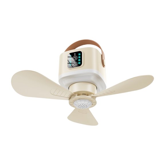 Outdoor Camping Small Ceiling Fan Indoor Outdoor Portable Ceiling Fan Remote Control LED Light Ceiling Fan