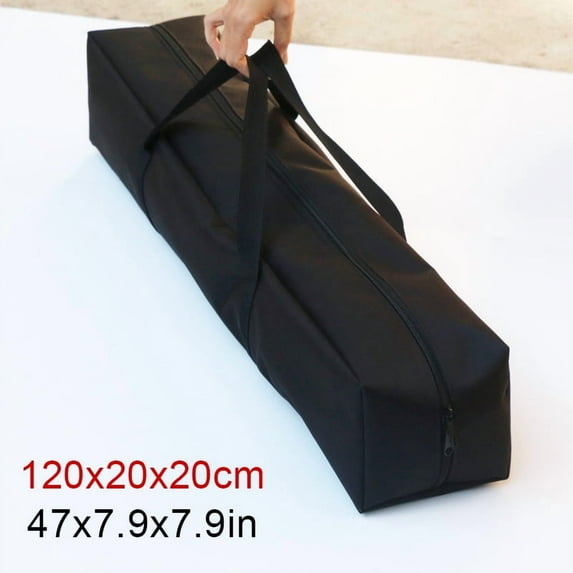 Outdoor Camping Storage Bag Canvas Canopy Pole Bag Camping Tent Swag Storage Pouch Travel Picnic Handbag (120x20x20cm)