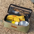 thumbnail image 1 of Outdoor Camping Storage Bag | Picnic & Barbecue Organizer with Mesh Pockets for Utensils & Tools | Portable Carry Handle | 1-Pack, 1 of 5