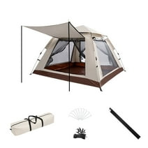 Maple Star 4 Person Instant Camping Tent, Automatic Easy Pop up Tents for Camping Family Beach