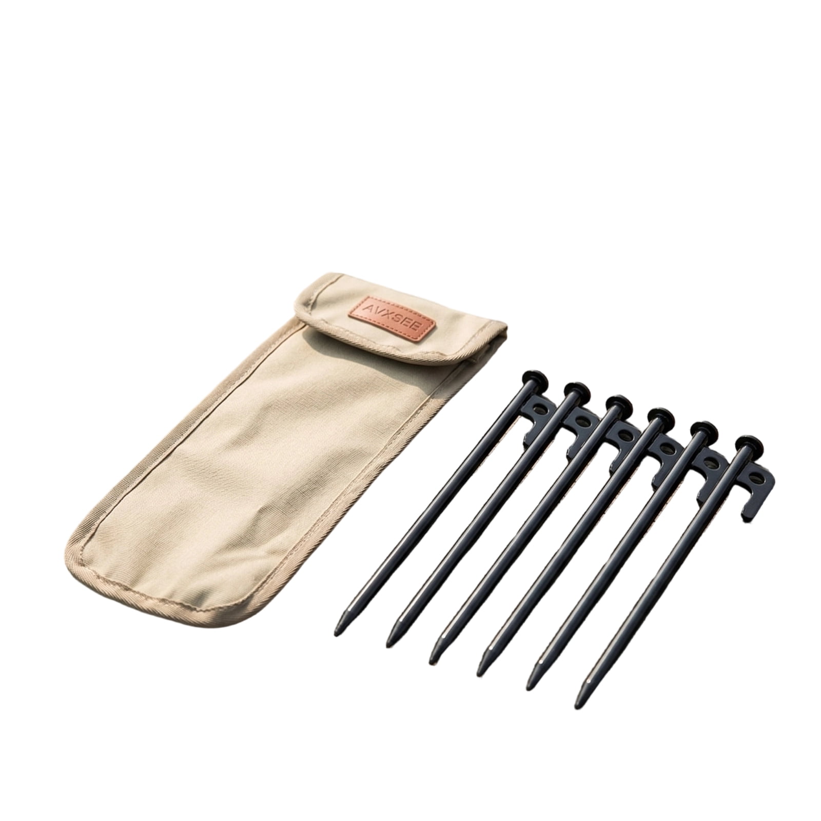 Outdoor Camping Tent Peg Storage Bag Envelope Style Stake Bag for Tent Pegs Stakes and Ground Screws for Camping and Hiking Trip 5x13Inch