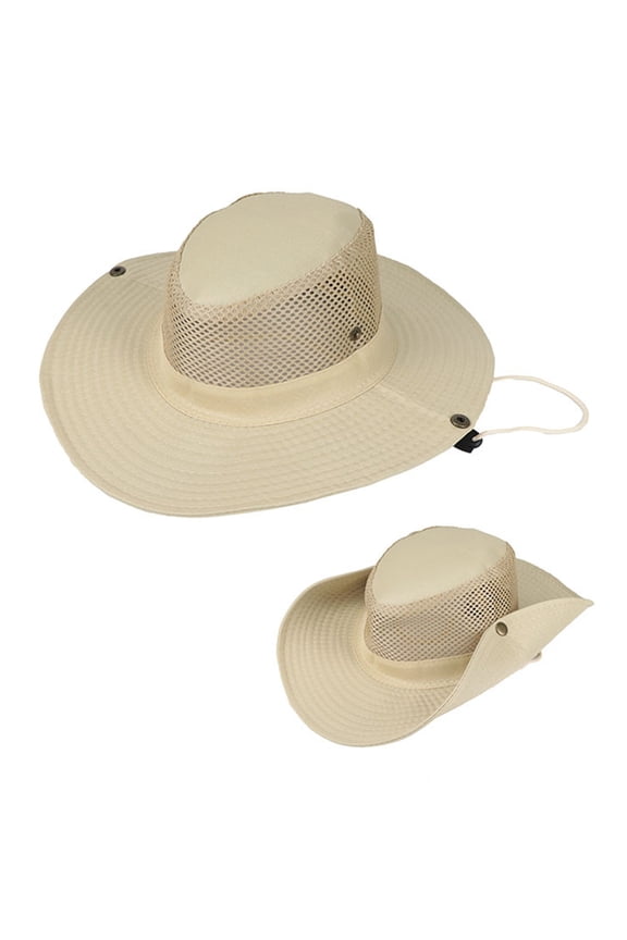 Outdoor Campings Hat Mountaineering Hat Large Brims Hat Sun Hat Visors Mesh Wide Brims Hat Fisherman Safaris Hat Sun Hat